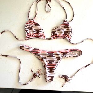 Acacia swimwear native canons maui bikini set XXS